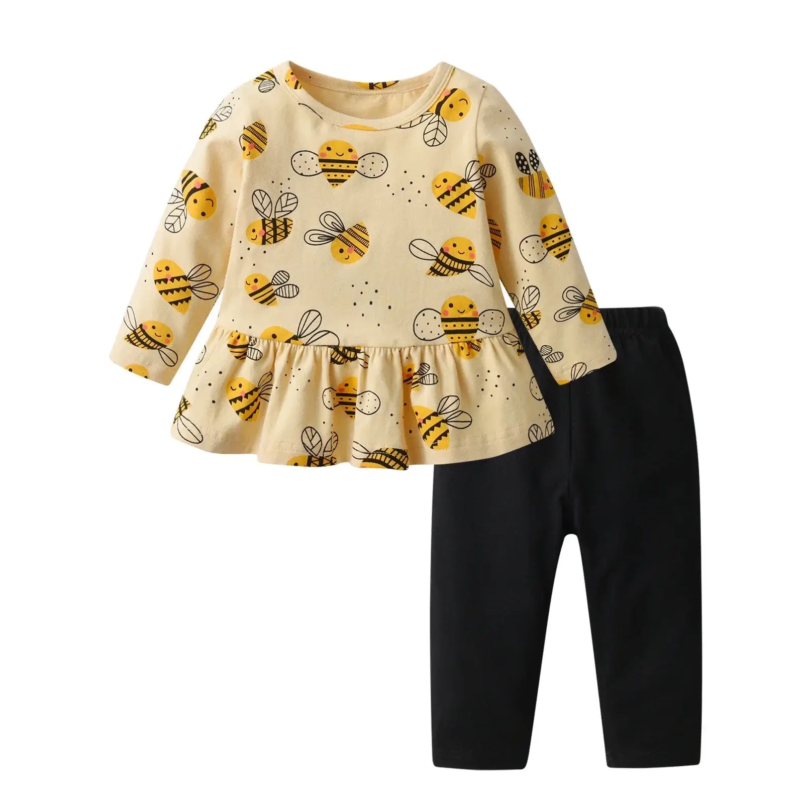 Bee Spring Toddler Outfit Set for Girls